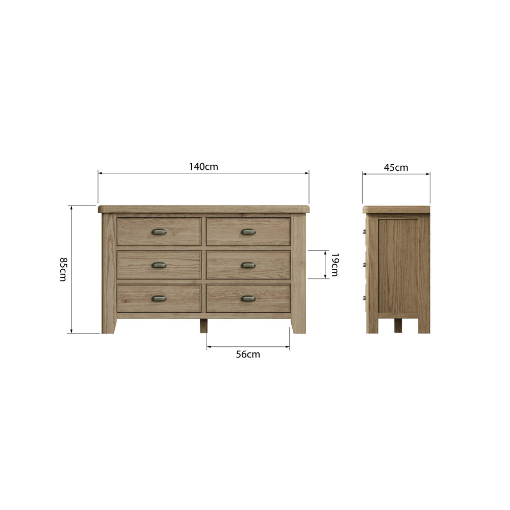 Caen 6 Drawer Chest