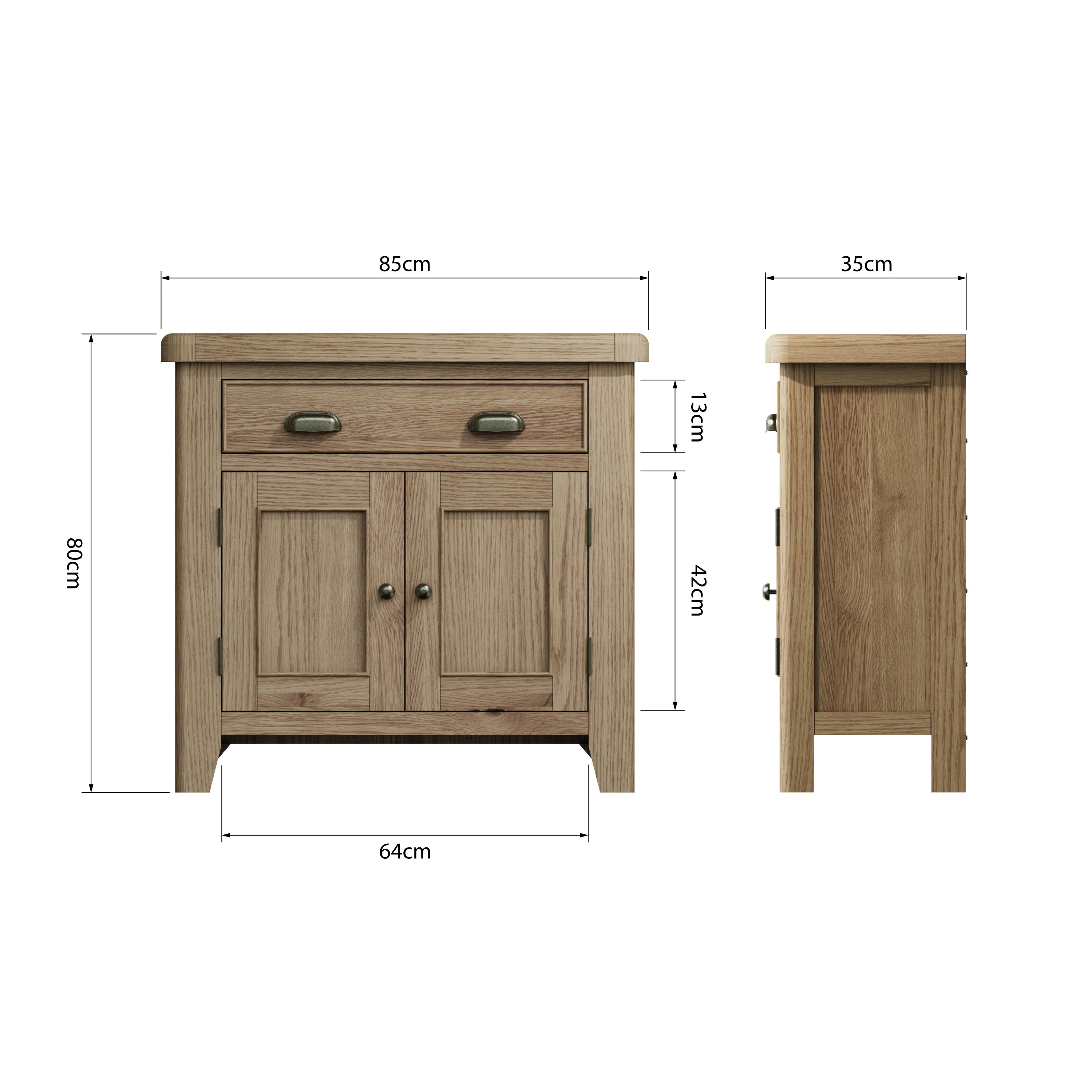 Caen 1 Drawer 2 Door Sideboard