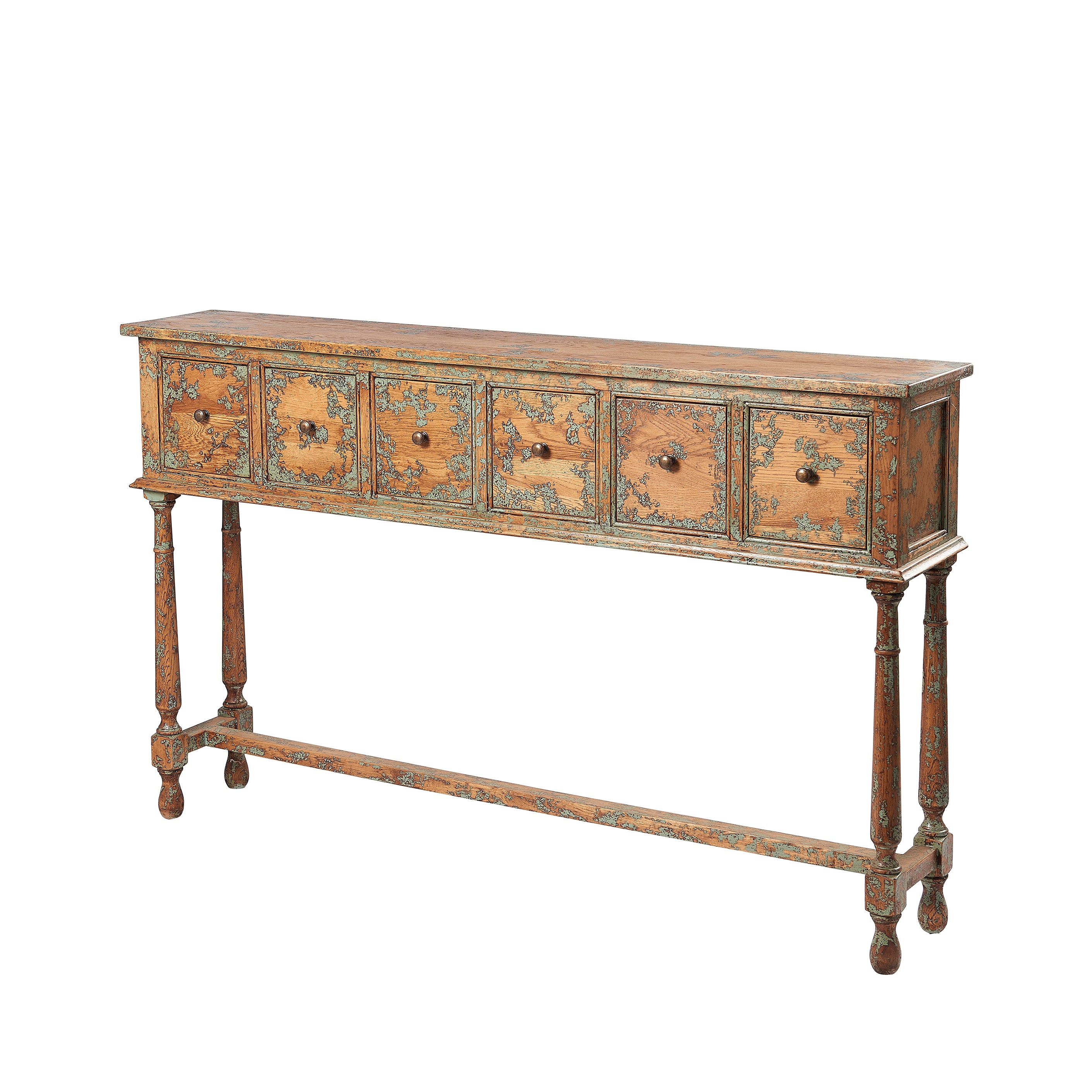 Dunkirk Hall Table 6 Drawers