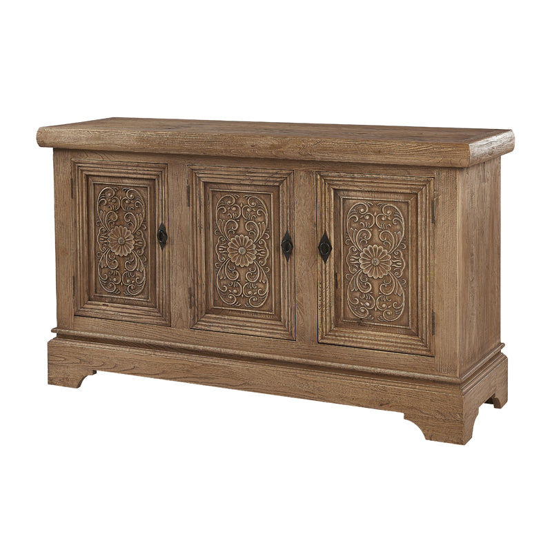 Dunkirk Small 3 Door Buffet Carved Doors