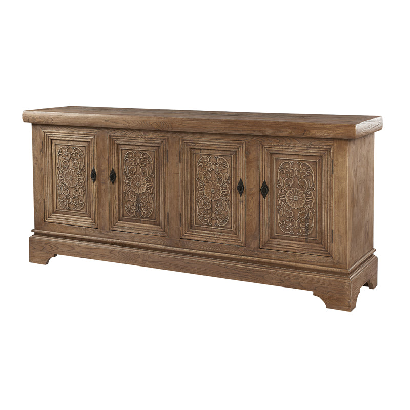 Dunkirk Medium 4 Door Buffet Carved Doors