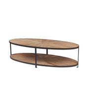 Dunkirk Oval Coffee Table Segmented Top