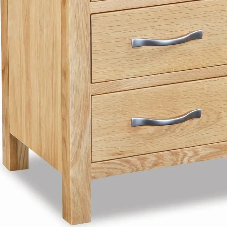 Marseille Bedside Cabinet - 3 Drawer - Natural Oak