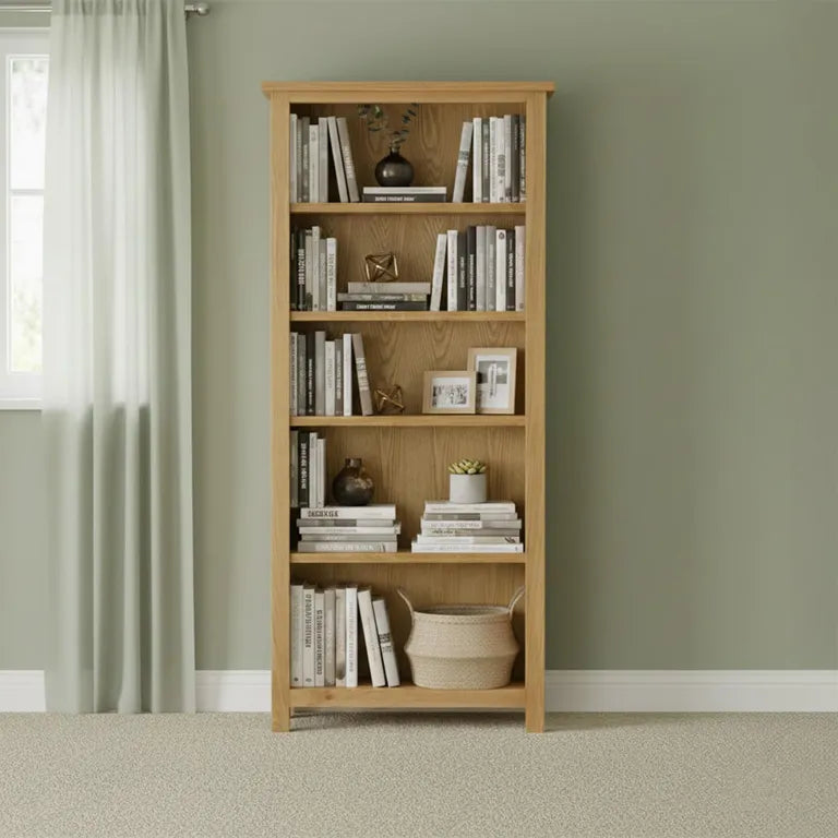 Marseille Bookcase - Large - Natural Oak