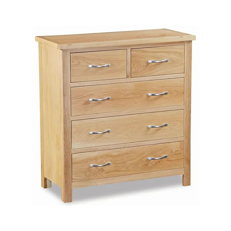 Marseille Chest - 3+2 Drawer - Natural Oak