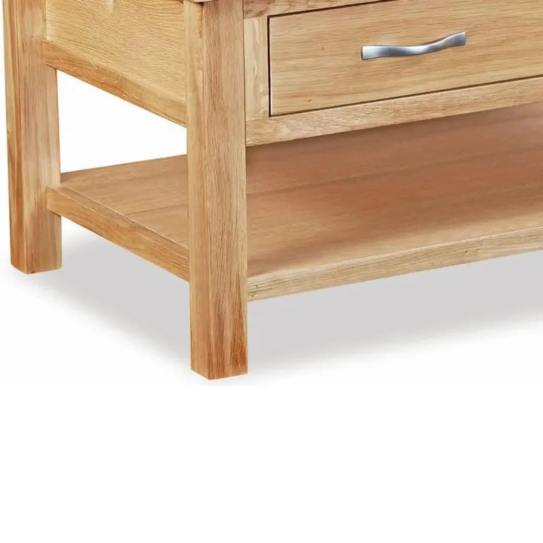Marseille Coffee Table - 2 Drawer - Natural Oak