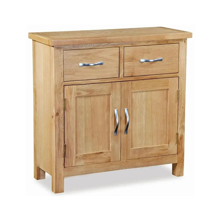 Marseille Compact Sideboard - 75cm - 2 Door - Natural Oak