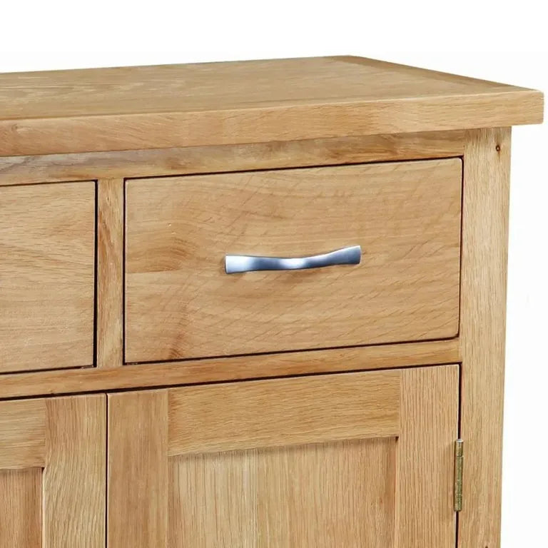Marseille Compact Sideboard - 75cm - 2 Door - Natural Oak