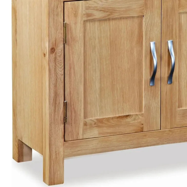Marseille Compact Sideboard - 75cm - 2 Door - Natural Oak