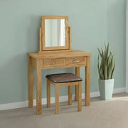 Marseille Dressing Table Set - 2 Drawer - Natural Oak