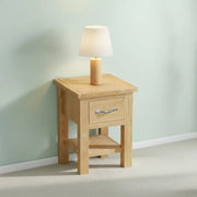 Marseille Lamp Table - 1 Drawer - Natural Oak