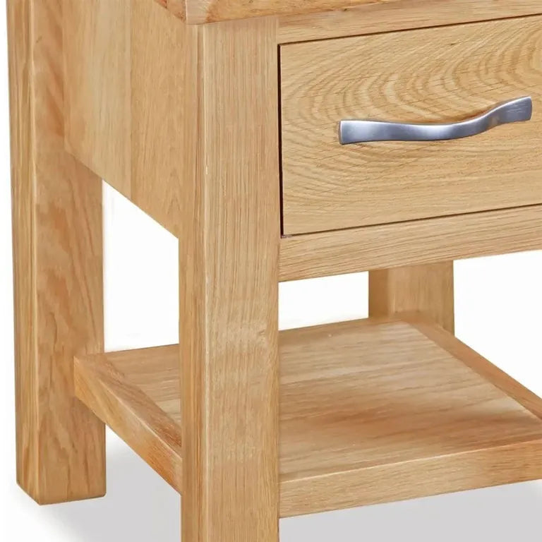 Marseille Lamp Table - 1 Drawer - Natural Oak