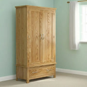MarseilleWardrobe - 2 Door - 1 Drawer - Natural Oak