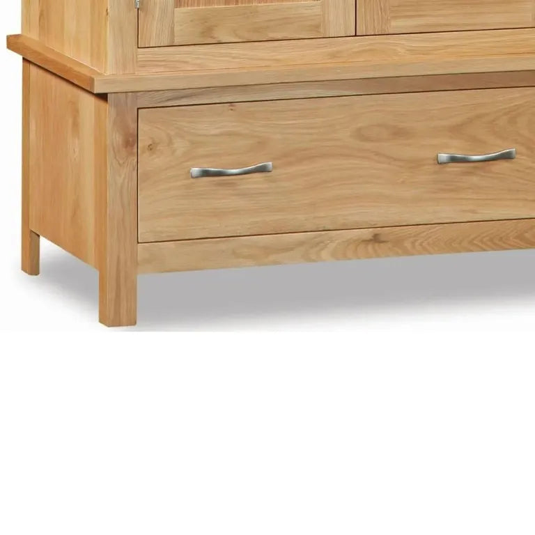MarseilleWardrobe - 2 Door - 1 Drawer - Natural Oak
