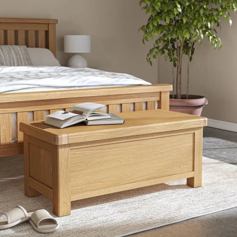 Paris Blanket Box - Storage - Oak