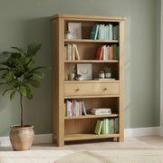Paris Bookcase - 1 Drawer Large - Oak
