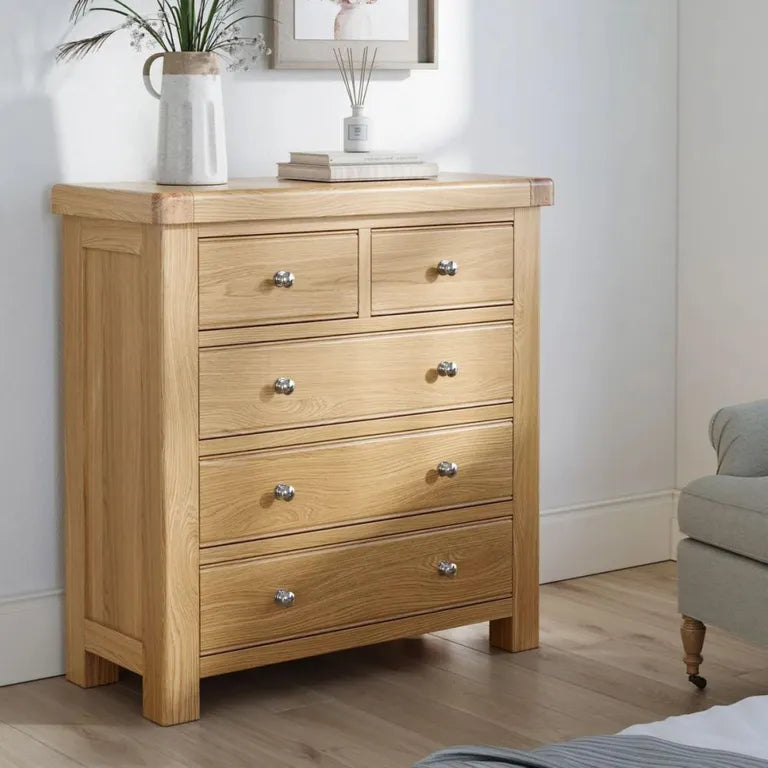 Paris Chest - 2+3 Drawer - Oak