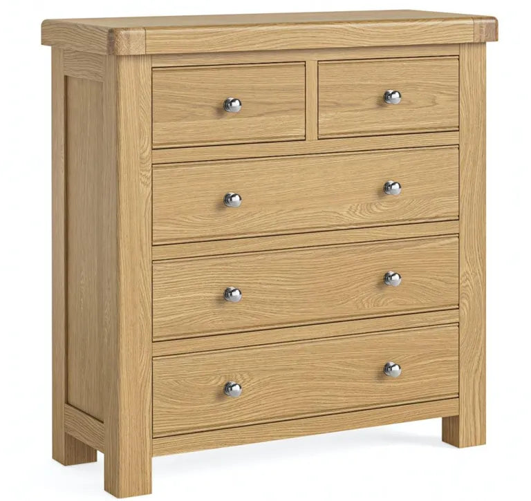 Paris Chest - 2+3 Drawer - Oak