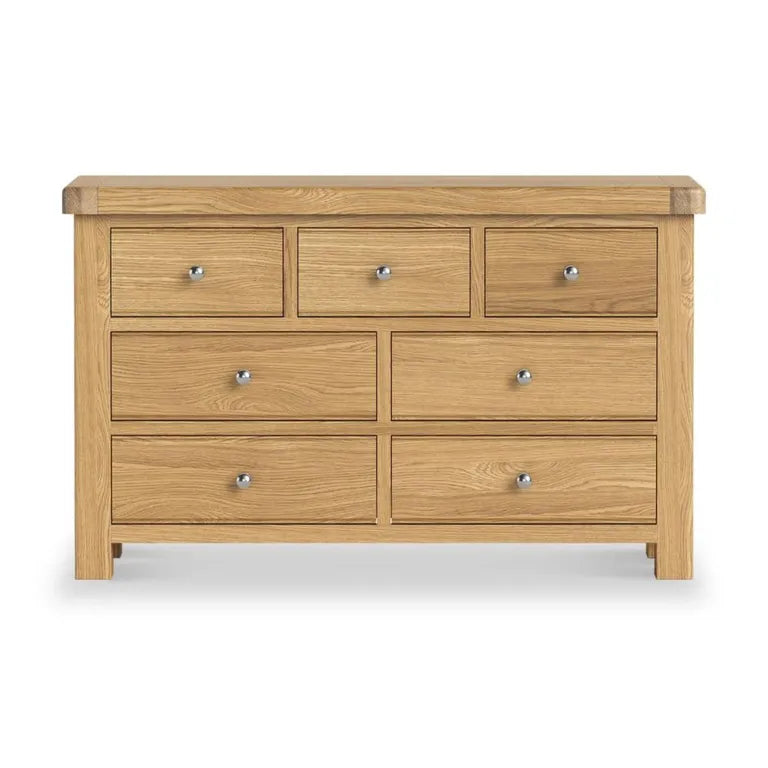 Paris Chest - 3+4 Drawer Wide - Oak