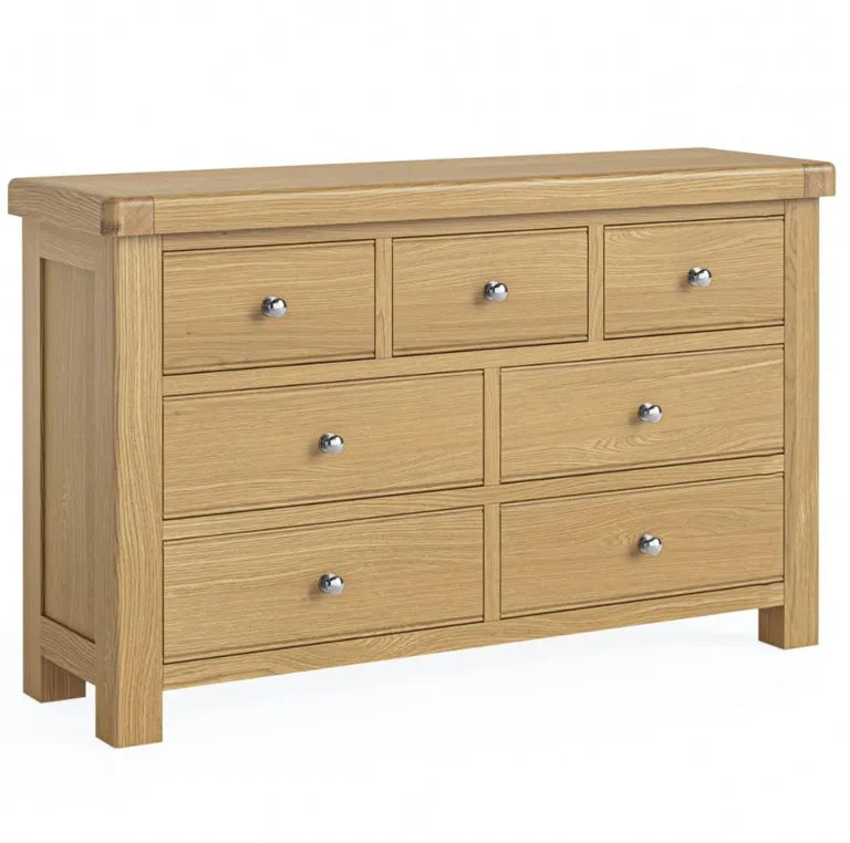 Paris Chest - 3+4 Drawer Wide - Oak