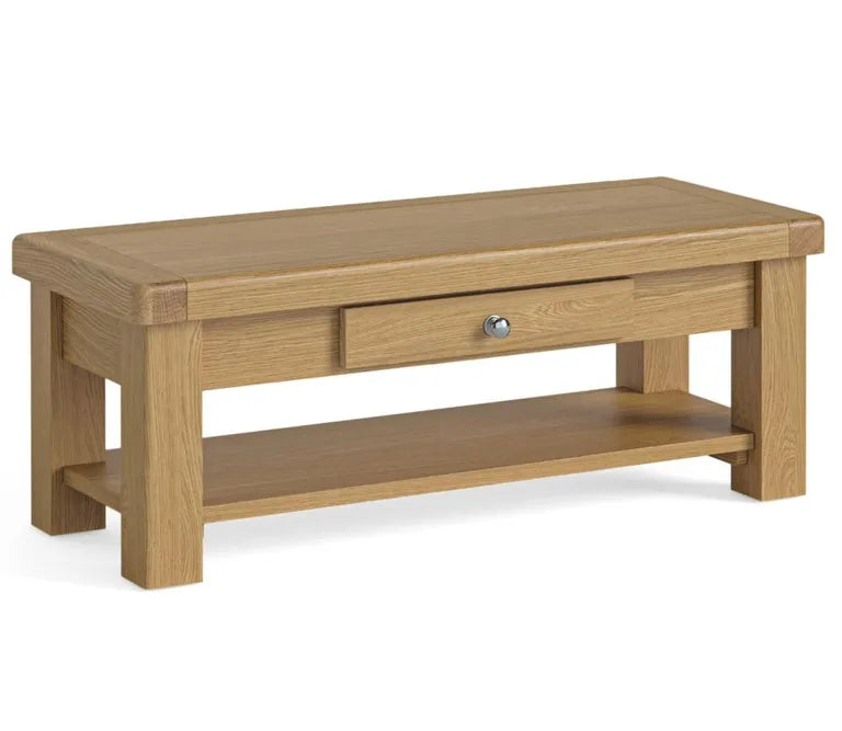 Paris Coffee Table - 1 Drawer - Oak