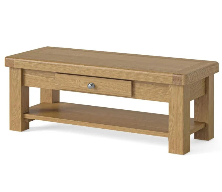 Paris Coffee Table - 1 Drawer - Oak