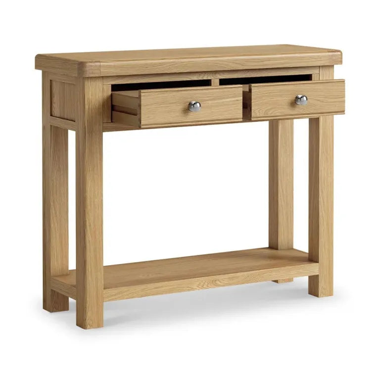 Paris Console Table - 2 Drawer - Oak