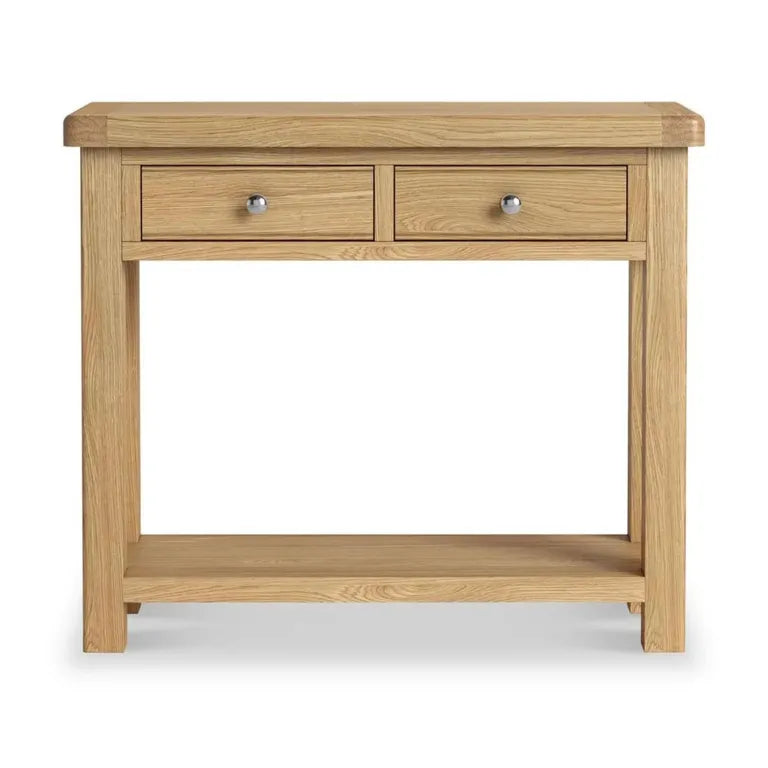Paris Console Table - 2 Drawer - Oak
