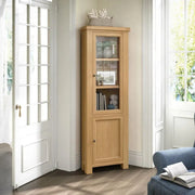 Paris Display Cabinet - 2 Door Corner - Oak