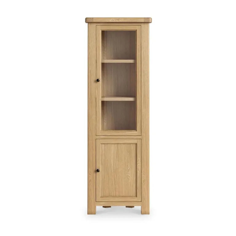 Paris Display Cabinet - 2 Door Corner - Oak