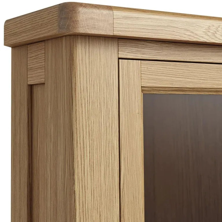 Paris Display Cabinet - 2 Door Corner - Oak