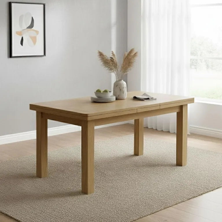 Paris Extending Dining Table - 4-6 Seater - 140cm-185cm - Oak