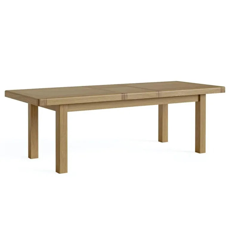 Paris Extending Dining Table - 8-10 Seater - 200cm-245cm - Oak