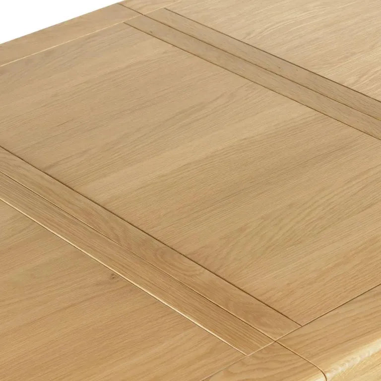 Paris Extending Dining Table with Cross Leg - 8-10 Seater - 200cm-245cm - Oak