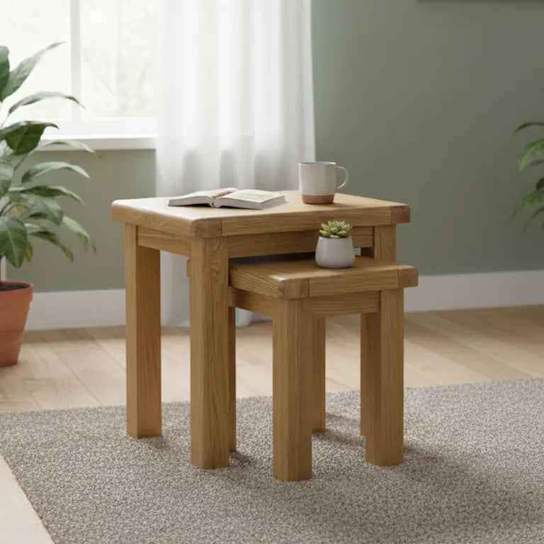 Paris Nest of Tables - Set of 2 - Oak