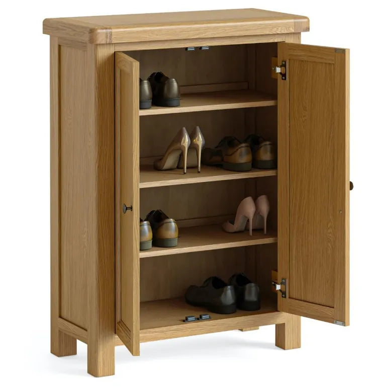 Paris Shoe Cabinet - 2 Door - Oak