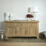 Paris Sideboard - 3 Door Large - 166cm - Oak