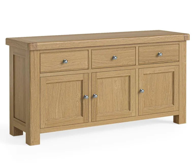 Paris Sideboard - 3 Door Large - 166cm - Oak