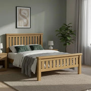 Paris Slatted Bed - 5ft King Size - Oak