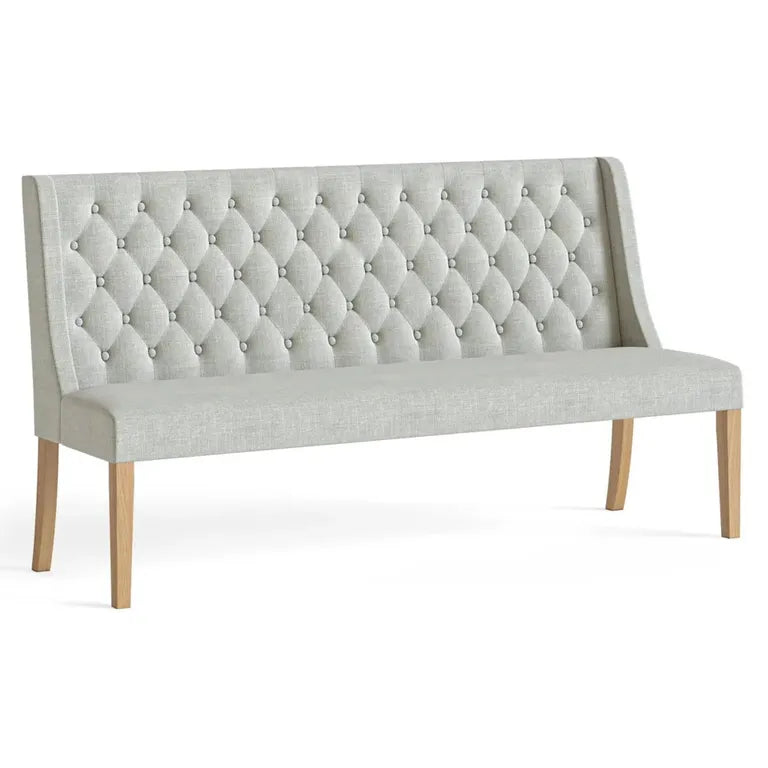 Paris Sofa - Beige Fabric Button Back