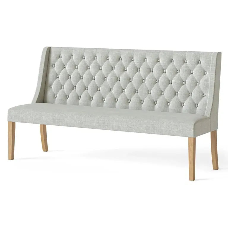 Paris Sofa - Beige Fabric Button Back