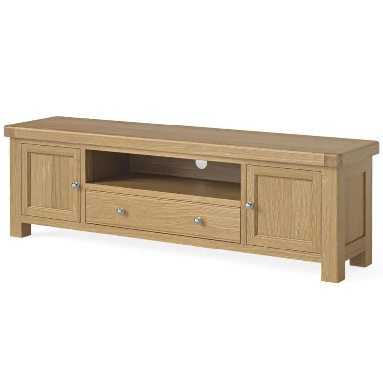 Paris TV Unit - 190cm Storage Large - Oak