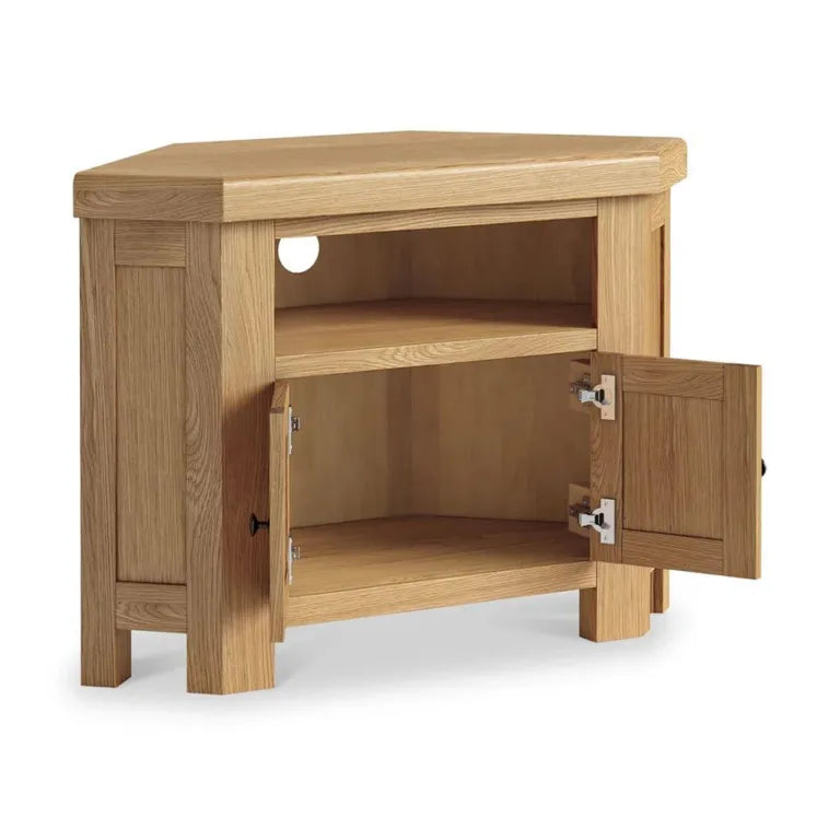 Paris TV Unit - 2 Door Corner - Oak