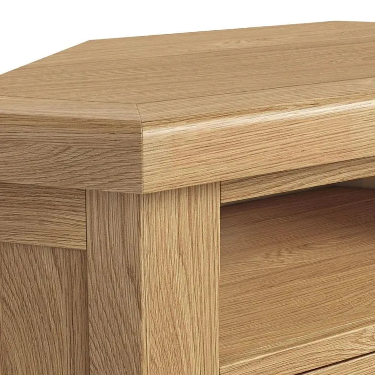 Paris TV Unit - 2 Door Corner - Oak