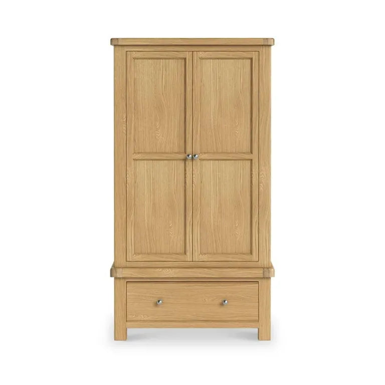 Paris Wardrobe - 2 Door 1 Drawer - Oak