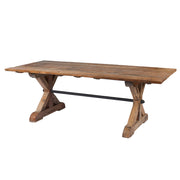 Poitiers Achille Dining Table with Iron Bar 2.4m