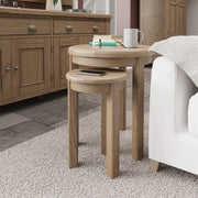 Caen Round Nest of 2 Table