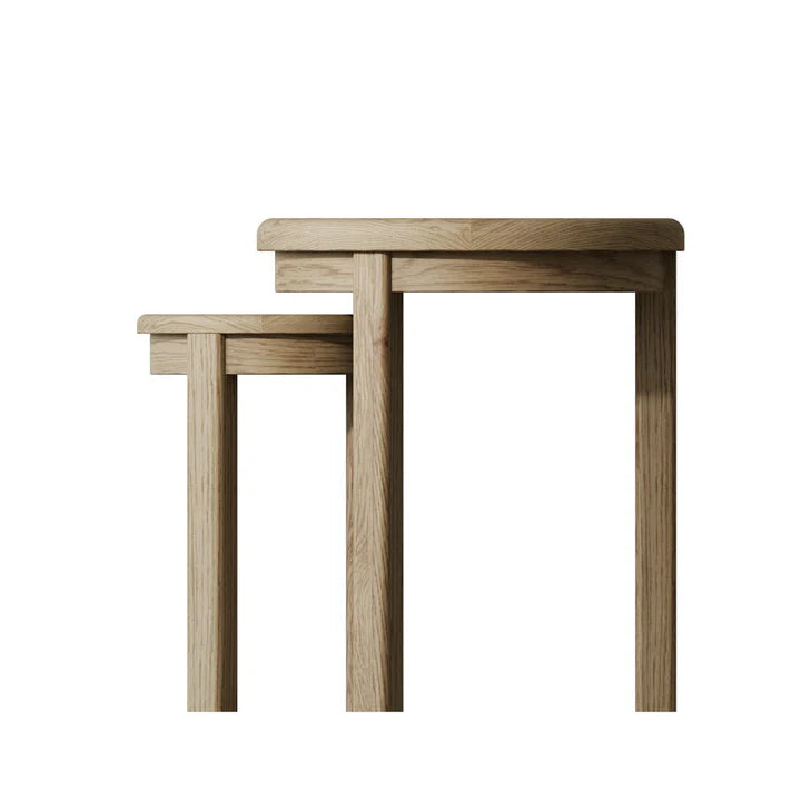 Caen Round Nest of 2 Table