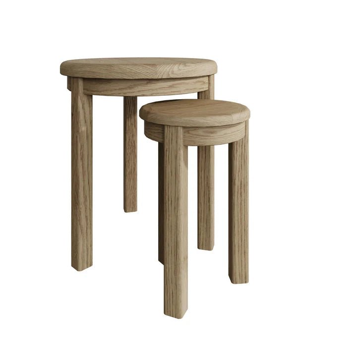 Caen Round Nest of 2 Table