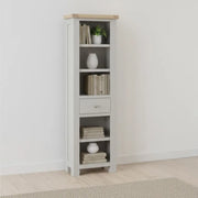 Rouen Bookcase - Slim - 1 Drawer